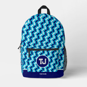 Sac À Dos Imprimé Motif bleu moderne Retour à l'école