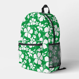SAC À DOS IMPRIMÉ MOTIF BLUE HAWAÏ EN VERT
