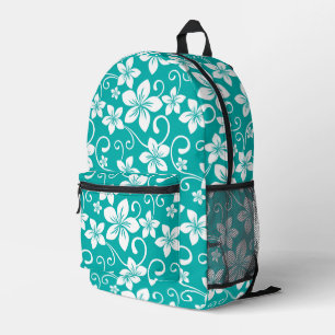 SAC À DOS IMPRIMÉ MOTIF BLUE HAWAII EN TURQUOISE
