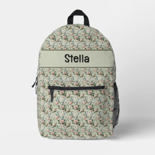 Sac À Dos Imprimé Motif botanique floral pastel vintage