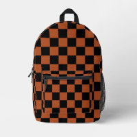 Motif Brown de vérification À damiers noir