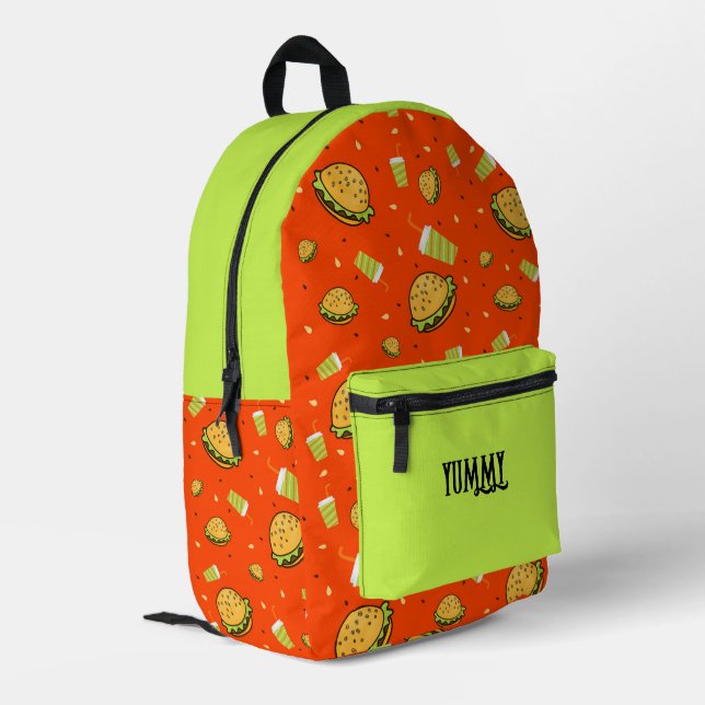 Sac À Dos Imprimé Motif Burgers (Coin arrière gauche)
