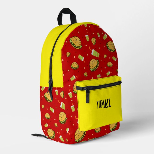 Sac À Dos Imprimé Motif Burgers (Coin arrière gauche)