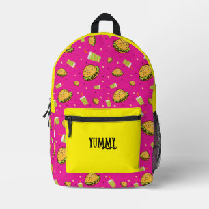 Sac À Dos Imprimé Motif Burgers
