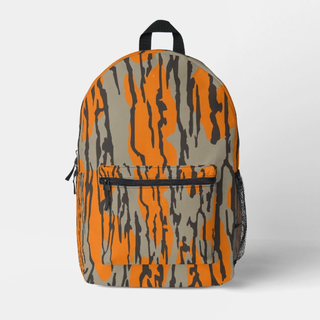 Sac À Dos Imprimé Motif Camo Orange Bottomland (Recto)