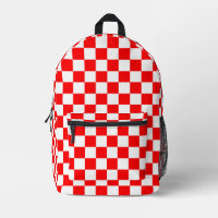 Motif chèque À damiers blanc rouge