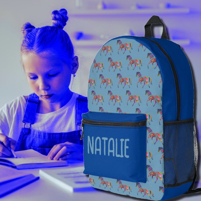 Sac À Dos Imprimé motif cheval Abstrait - votre nom (Créateur téléchargé)