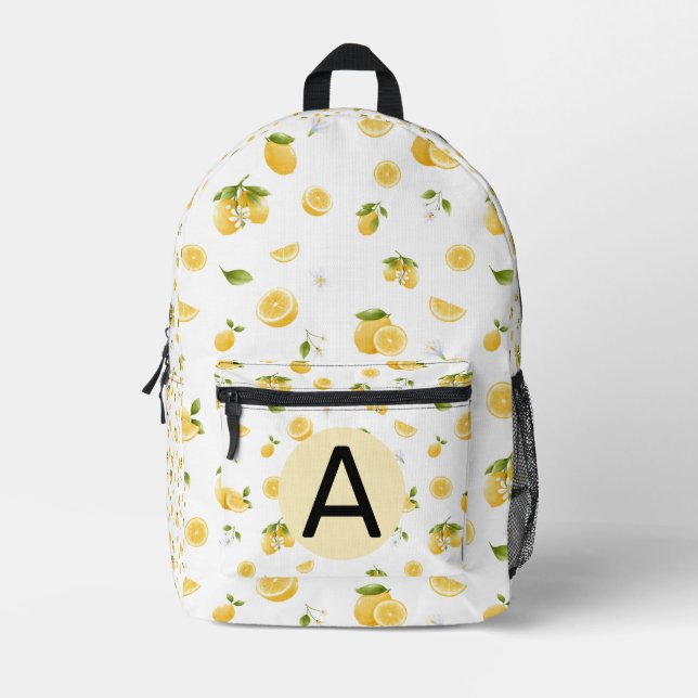 Sac À Dos Imprimé Motif citron (Recto)