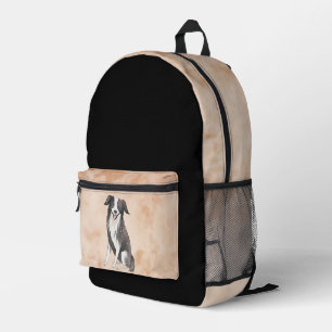 Sac À Dos Imprimé Motif d'aquarelle de dessin de couleur de bordure