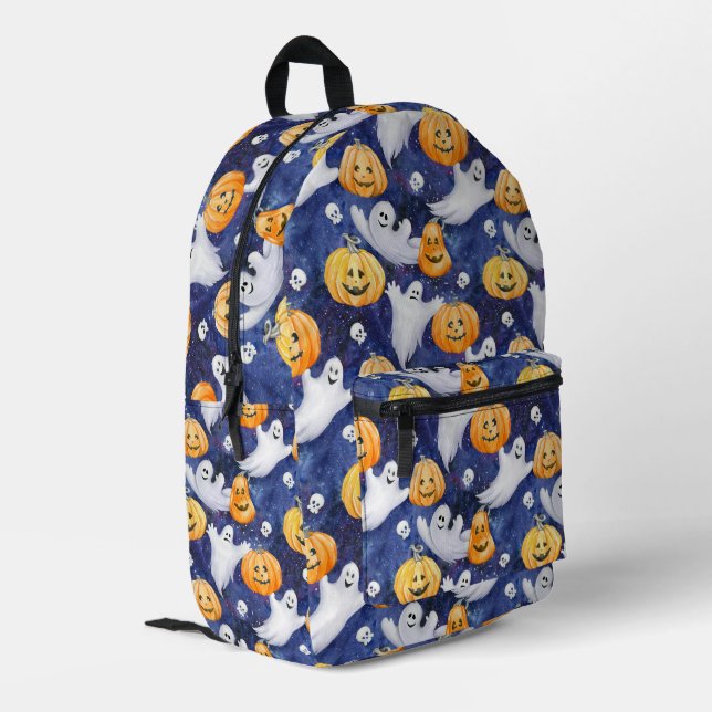 Sac À Dos Imprimé Motif d'aquarelle Halloween (Coin arrière gauche)