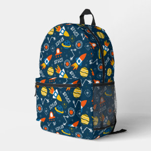 Sac À Dos Imprimé Motif d'aventures spatiales colorées