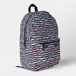 Sac À Dos Imprimé Motif de bandes de ruban patriotique