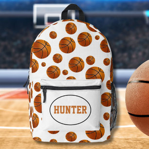 Sac À Dos Imprimé Motif de basketball avec nom