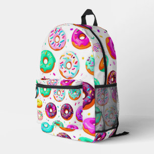 Sac À Dos Imprimé Motif de beignets à la crème délicieux