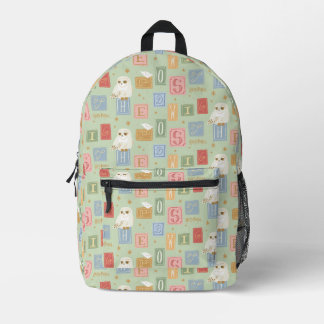Sac À Dos Imprimé Motif de bloc de lettres de Hedwig Post