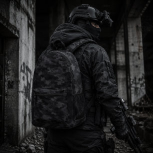 Sac À Dos Imprimé Motif de camouflage furtif Black Ops