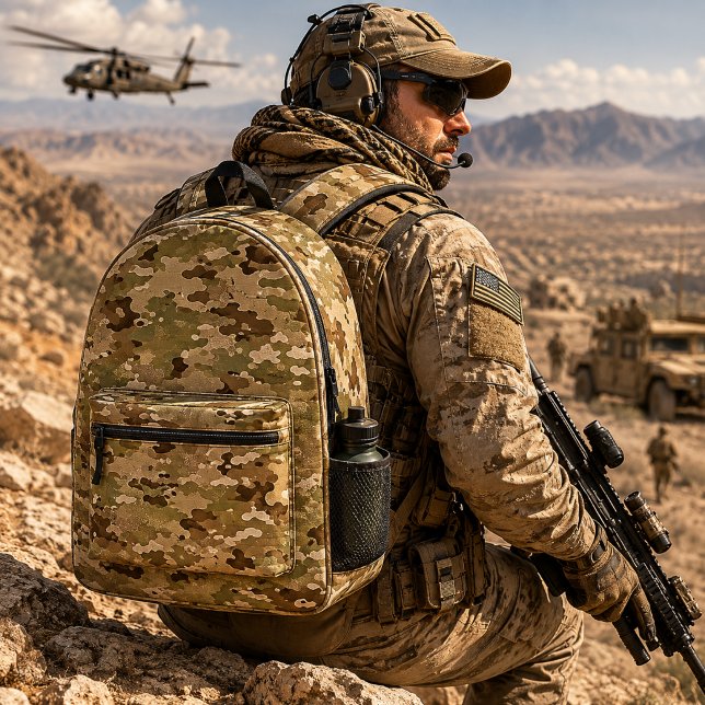 Sac À Dos Imprimé Motif de camouflage tactique du désert (Créateur téléchargé)