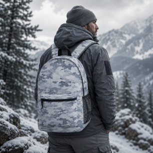 Sac À Dos Imprimé Motif de camouflage tactique fantôme arctique