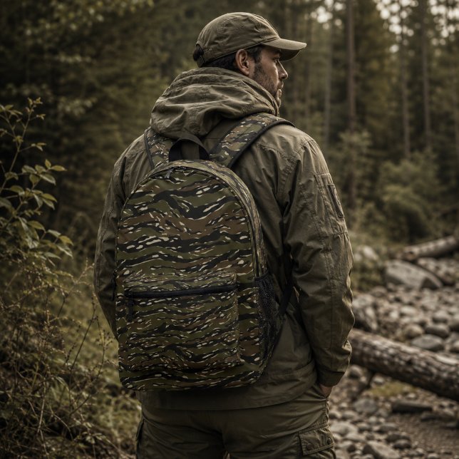 Sac À Dos Imprimé Motif de camouflage Tiger Stripe (Créateur téléchargé)