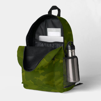 Sac À Dos Imprimé Motif de camouflage vert olive