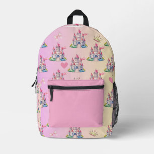Sac À Dos Imprimé Motif de cartable pour enfants Château Princesse L