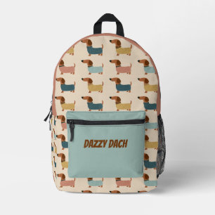 Sac À Dos Imprimé Motif de chandail confortable pour teckel