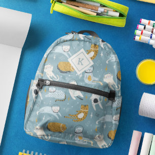 Sac À Dos Imprimé Motif de chats de l'espace