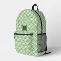 Motif de chèque en diagonale vert clair