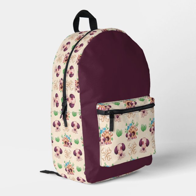 Sac À Dos Imprimé Motif de chien adorable  (Coin arrière gauche)