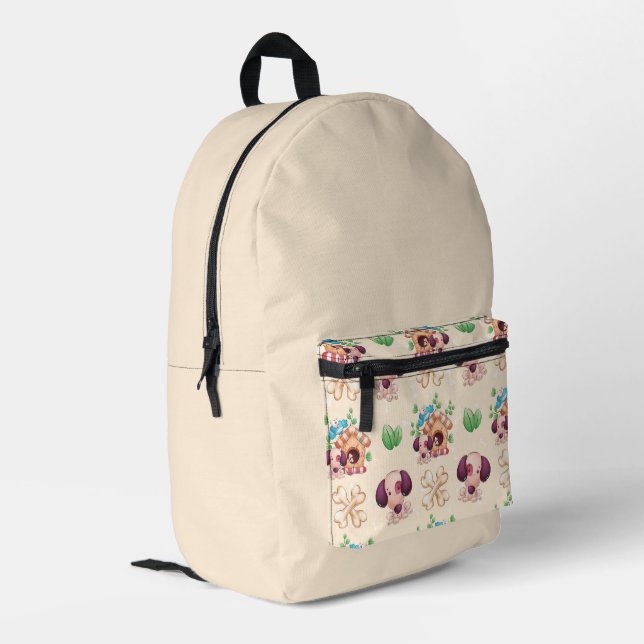 Sac À Dos Imprimé Motif de chien adorable  (Coin arrière gauche)