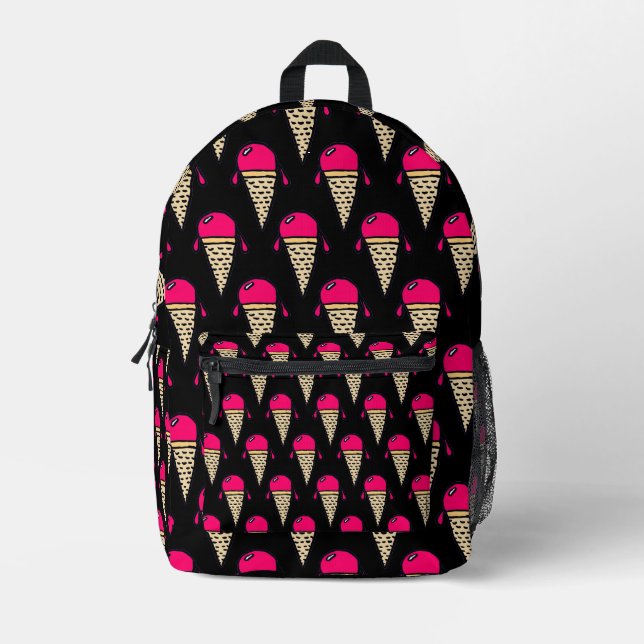 Sac À Dos Imprimé Motif de cône de glace (Recto)