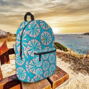 Sac À Dos Imprimé Motif de coquillages pour étudiant de rentrée scol