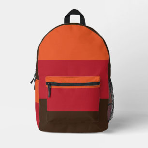 Sac À Dos Imprimé Motif de couleur vintage à 3 rayures Rétro 70s