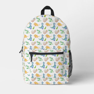 Sac À Dos Imprimé Motif de fête de dinosaures amusant