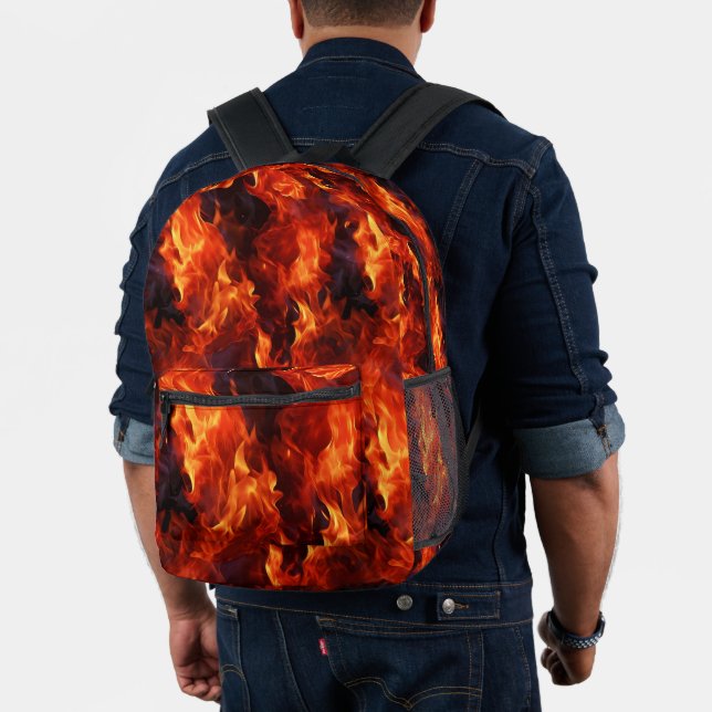 Sac À Dos Imprimé Motif de flamme (Insitu (Modèle))