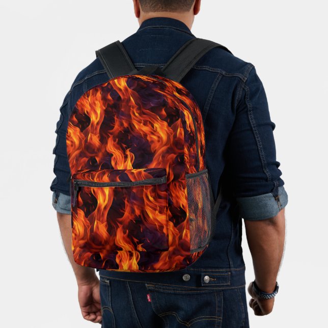 Sac À Dos Imprimé Motif de flammes (Insitu (Modèle))