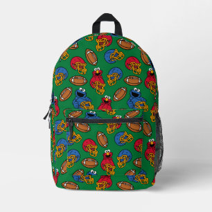 Sac À Dos Imprimé Motif de football Elmo et Cookie Monster