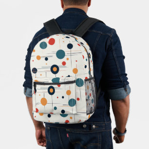 Sac À Dos Imprimé Motif de formes géométriques colorées du milieu du