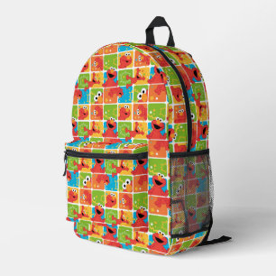 Sac À Dos Imprimé Motif de grille Elmo coloré