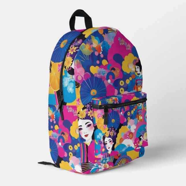 Sac À Dos Imprimé Motif de Harajuku (Coin arrière gauche)