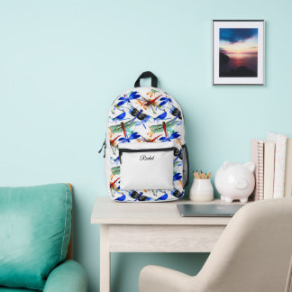 Sac À Dos Imprimé Motif de libellule à l'aquarelle tendance et audac