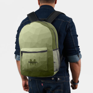 Sac À Dos Imprimé Motif de maillage géométrique de l'armée