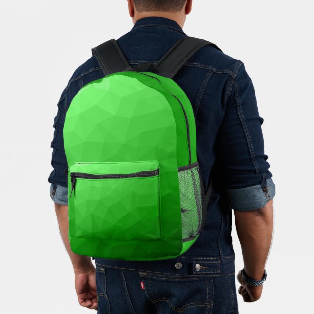 Sac À Dos Imprimé Motif de maille géométrique à dégradé vert clair (Insitu (Modèle))