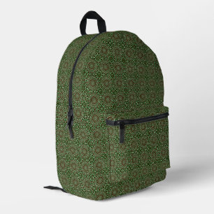 Sac À Dos Imprimé Motif de mandala de Noël groovy maximaliste orné