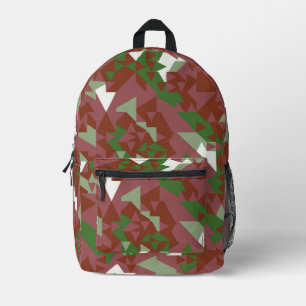 Sac À Dos Imprimé Motif de Noël géométrique rétro éclectique moderne
