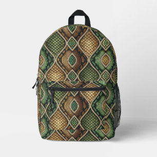 Sac À Dos Imprimé Motif de peau de serpent géométrique orné exotique