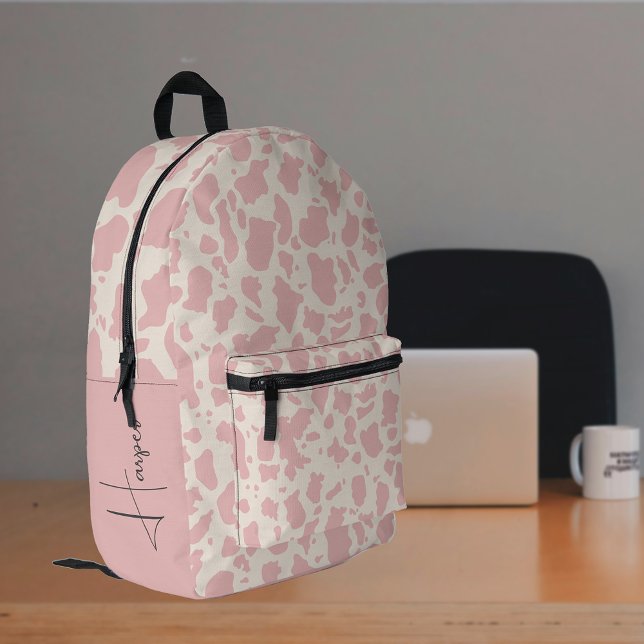 Sac À Dos Imprimé Motif de peau de vache pour fille mignonne personn (Personalized Cute Girl's Cow Skin Pattern Printed Backpack)