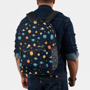Sac À Dos Imprimé Motif de planète spatiale colorée