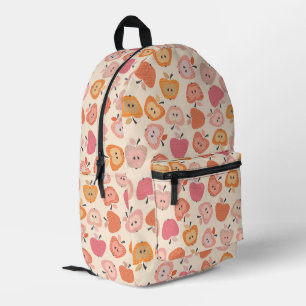 Sac À Dos Imprimé Motif de pomme rose et orange mignon
