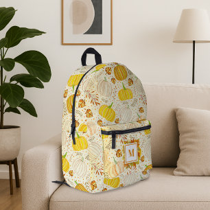Sac À Dos Imprimé Motif de récolte de citrouilles d'automne